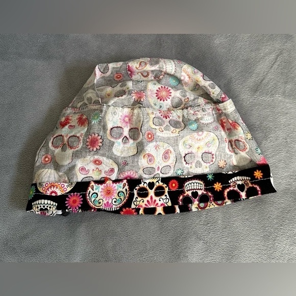 🆕 Woman’s “Sugar Sculls” Handmade Scull/Scrub Cap - Picture 6 of 14